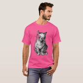 可愛い猫獣メンズTシャツ Tシャツ (正面フル)
