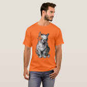 可愛い猫獣メンズTシャツ Tシャツ (正面フル)