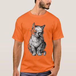 可愛い猫獣メンズTシャツ Tシャツ