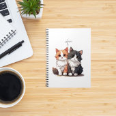 可愛い猫用スパイラルノート ノートブック