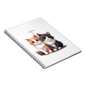 可愛い猫用スパイラルノート ノートブック (右側)