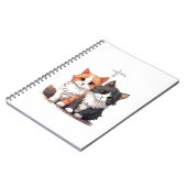 可愛い猫用スパイラルノート ノートブック (左側)