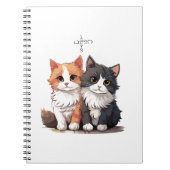 可愛い猫用スパイラルノート ノートブック (正面)