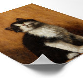 可愛い猫絵画の ポスター (角)