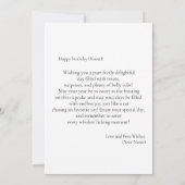 可愛い猫誕生日とメッセージ (裏面)