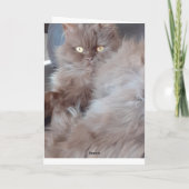 可愛い猫誕生日カード カード (裏面)