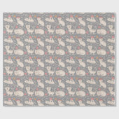 可愛い猫遊の毛玉が眠る ラッピングペーパー (フラット)