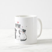 可愛い猫集団 | 猫好きデザイン | 買今 コーヒーマグカップ (正面右)