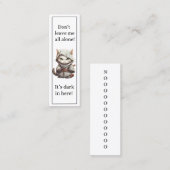 可愛い猫離れは私のブックマーク コーリングカード (正面/裏面)