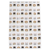 可愛い猫頭柄の柄メディア抱き枕 ミディアムペーパーバッグ (裏面)