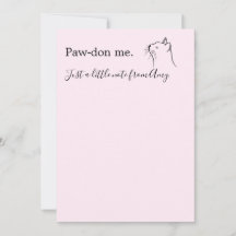 可愛い猫頼の「ごめん」ピンク