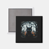 可愛い猫顔ハロウィーン マグネット (正面/裏面)