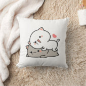 可愛い猫餅 クッション (ブランケット)