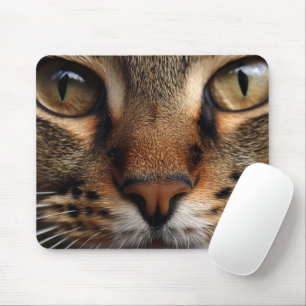 可愛い猫鼻と目の前がクローズアップ。ペット動物 マウスパッド