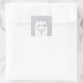 可愛い猫2023年のシンボル。 スクエアシール (バッグ)