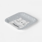 可愛い猫2023年のシンボル。 ペーパープレート (傾斜あり)