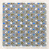 可愛い猫 ガラスコースター (正面)