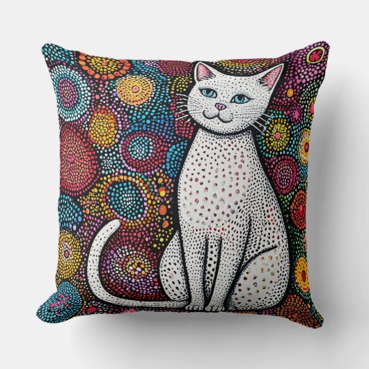 可愛い猫 クッション (正面)