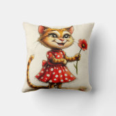 可愛い猫 クッション (裏面)