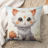 可愛い猫 クッション (ブランケット)