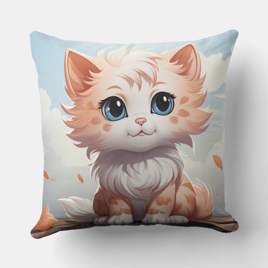 可愛い猫 クッション (裏面)