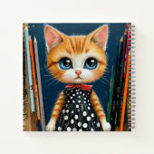 可愛い猫 ノートブック (裏面)