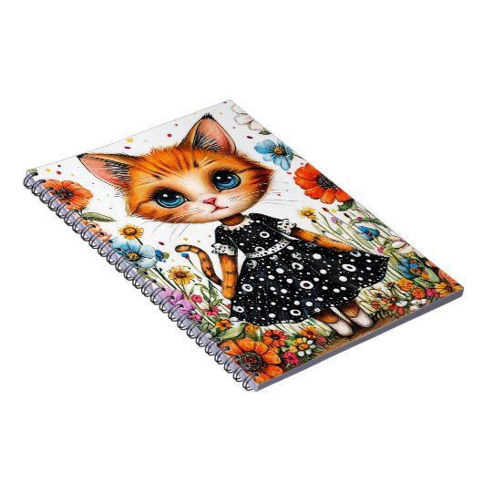 可愛い猫 ノートブック (右側)