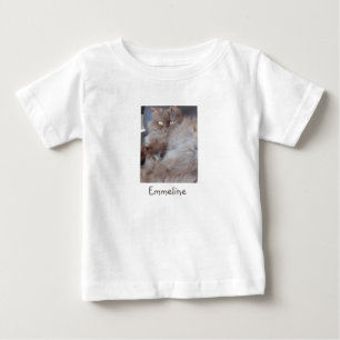可愛い猫 ベビーTシャツ