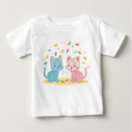 可愛い猫 ベビーTシャツ