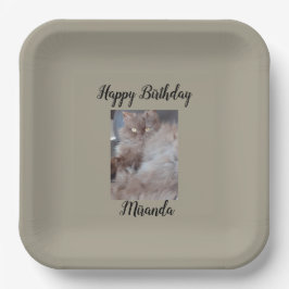 可愛い猫 ペーパープレート