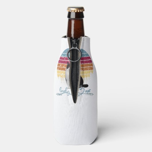 可愛い猫 ボトルクーラー (ボトル裏面)