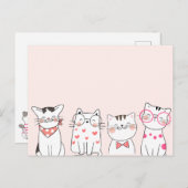 可愛い猫 ポストカード (正面/裏面)