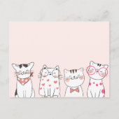 可愛い猫 ポストカード (正面)