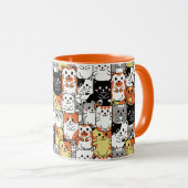 可愛い猫 マグカップ (正面右)