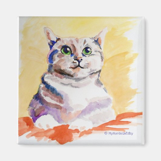 可愛い猫 マグネット (正面)