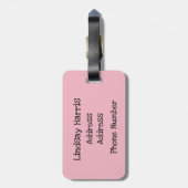 可愛い猫 ラゲッジタグ (裏面縦)