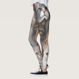 可愛い猫 レギンス