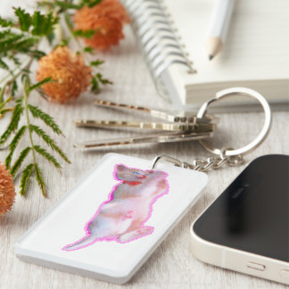 可愛い猫 子猫の頃[When the cat 'kawaii' was a kitten.] キーホルダー