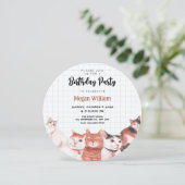 可愛い猫 招待状 (スタンド正面)