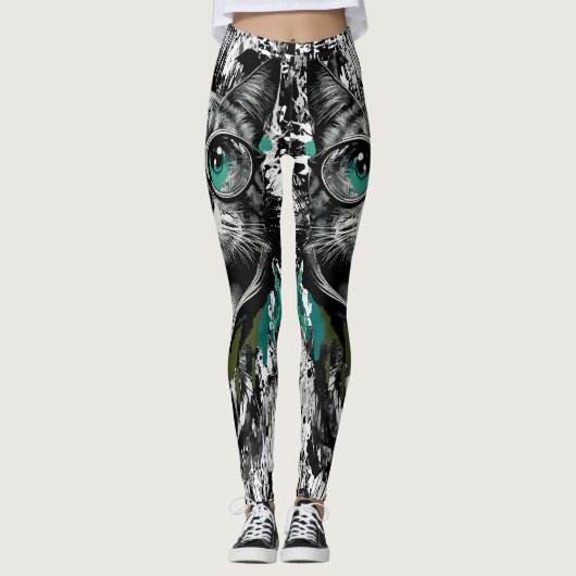 可愛い猫 – 猫レギンス レギンス (正面)