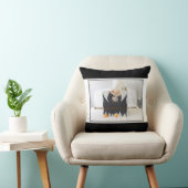 可愛い猫「負け犬め、待ち伏せ」 クッション (椅子)