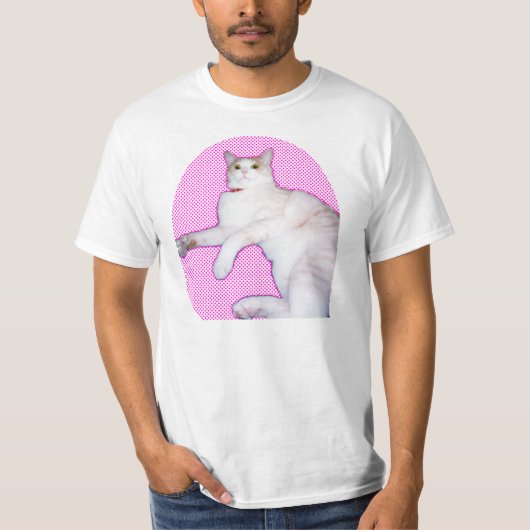 可愛い猫[a cat 'kawaii'] tシャツ (正面)