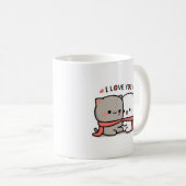 可愛い猫 | Love Coffee Mug コーヒーマグカップ (正面右)