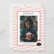 可愛い猫Fa La La La La Christmas写真