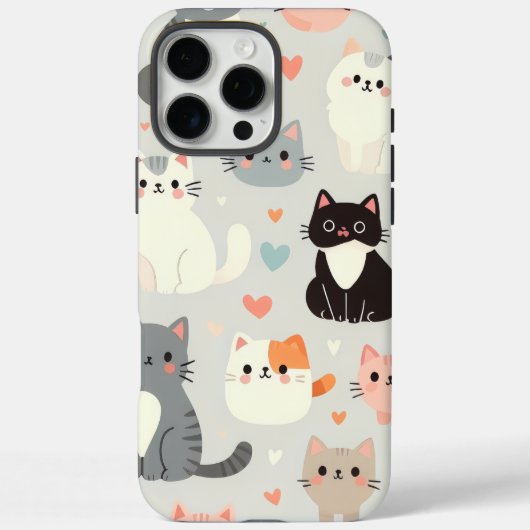可愛い猫iPhone 16 Pro Maxケース Case-Mate iPhoneケース (裏面)