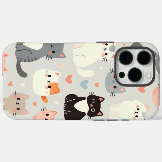 可愛い猫iPhone 16 Pro Maxケース Case-Mate iPhoneケース (裏面 (横))