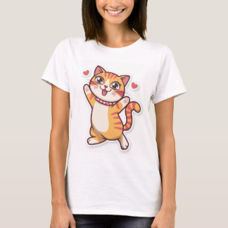 可愛い猫Tシャツ Tシャツ