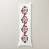 可愛い猿のクリパート ボディピロー (正面縦)