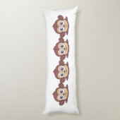 可愛い猿のクリパート ボディピロー (裏面 (縦))