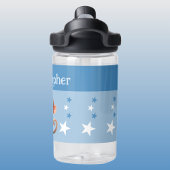 可愛い猿の名前を付け星キッズブルー ウォーターボトル